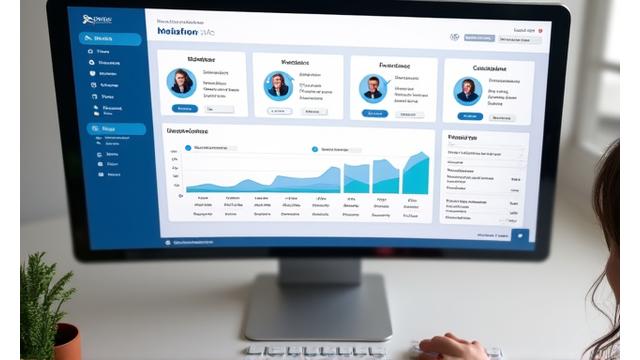 A CRM dashboard showing candidate profiles, communication history, and recruitment pipeline stages.